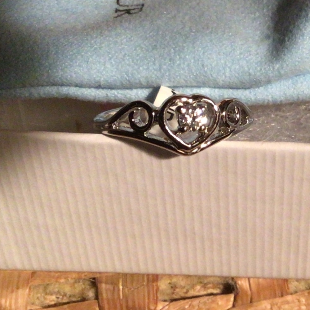 NWT von maur sterling silver ring with cz